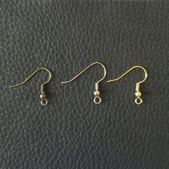 2 Inch | Black Petal Leather Earrings - Picture 3 of 5